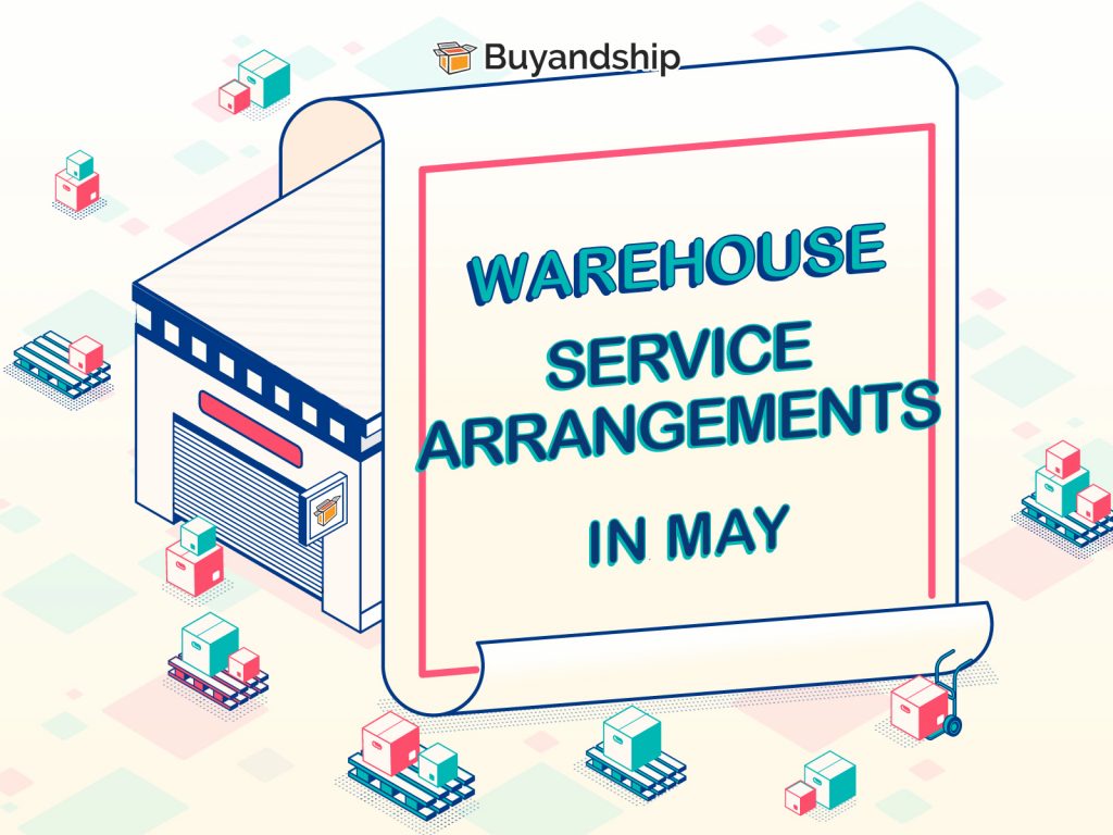 Warehouse Holiday Closures in May