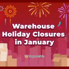 Warehouse Holiday Closures in January